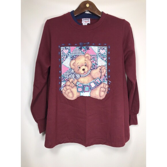 Vintage Bear Baby Maternity Sweatshirt Small - Picture 1 of 7